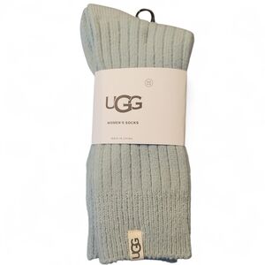 #023 UGG Women's Soft Greenish/ Gray Socks